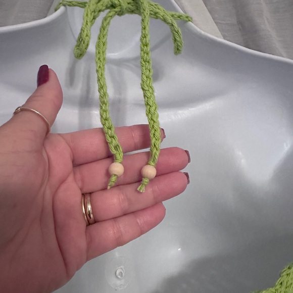 Crochet green Cropped Sofia - Picture 3 of 7